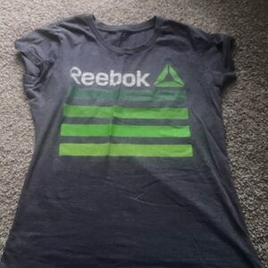 Reebok Charcoal and Lime Tee
